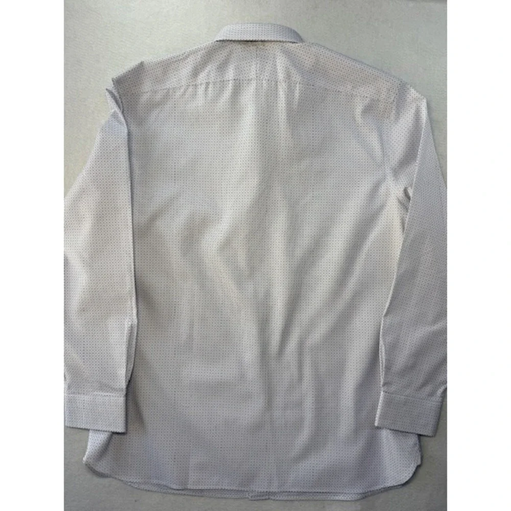 BANANA REPUBLIC Mens XL Wrinkle Resistant Standard Ft Cross Star Dot Dress Shirt